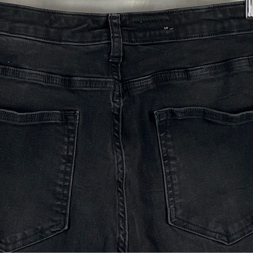 Pilcro Anthropologie The Icon Classic Black Flare Jeans Goth Boho Size 30 - Picture 13 of 16